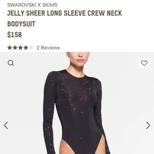 SKIMS SWAROVSKI LONG SLEEVE BODYSUIT